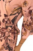 Sensi Wear jurk overslag Roze detail
