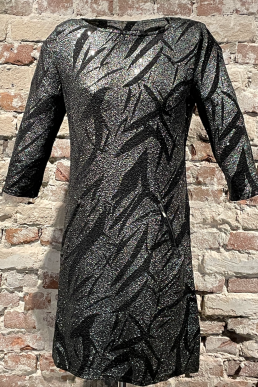 Vegas jurk silver sparkling