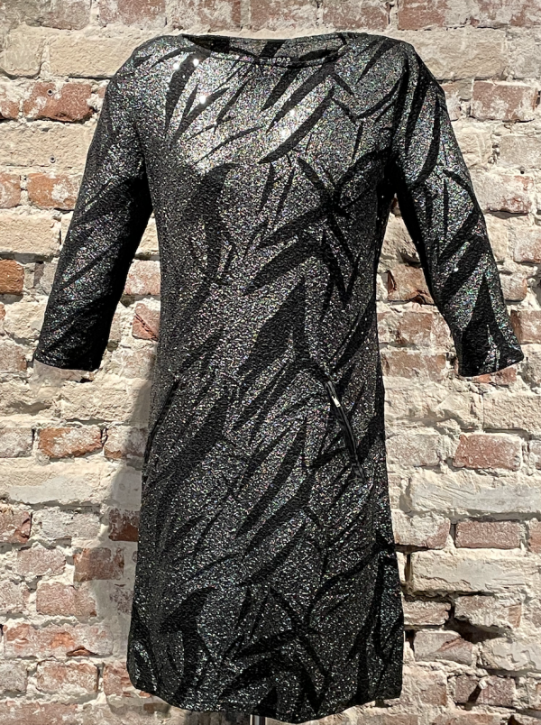 Vegas jurk silver sparkling